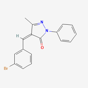 (4Z)-4-[(3-bromophenyl)methylidene]-5-methyl-2-phenylpyrazol-3-one