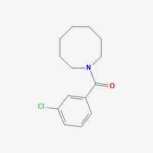 molecular formula C14H18ClNO B5369514 1-AZOCANYL(3-CHLOROPHENYL)METHANONE 