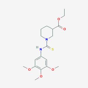 ethyl 1-{[(3,4,5-trimethoxyphenyl)amino]carbonothioyl}-3-piperidinecarboxylate