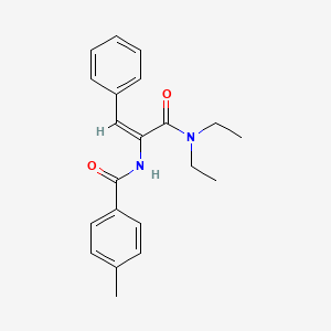 N-{1-[(diethylamino)carbonyl]-2-phenylvinyl}-4-methylbenzamide