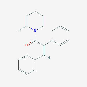 (Z)-1-(2-METHYLPIPERIDINO)-2,3-DIPHENYL-2-PROPEN-1-ONE