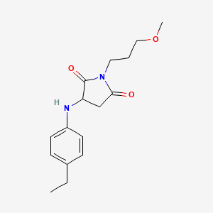 3-[(4-ethylphenyl)amino]-1-(3-methoxypropyl)-2,5-pyrrolidinedione