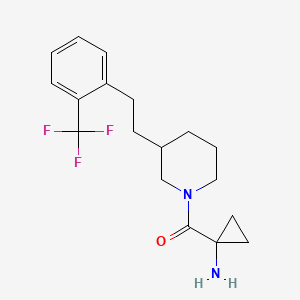 {1-[(3-{2-[2-(trifluoromethyl)phenyl]ethyl}-1-piperidinyl)carbonyl]cyclopropyl}amine hydrochloride