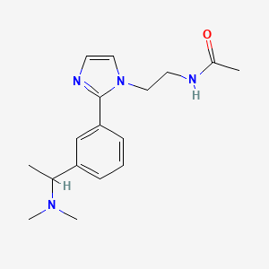 N-[2-(2-{3-[1-(dimethylamino)ethyl]phenyl}-1H-imidazol-1-yl)ethyl]acetamide