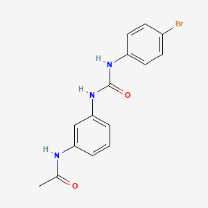 molecular formula C15H14BrN3O2 B5369619 N-[3-({[(4-bromophenyl)amino]carbonyl}amino)phenyl]acetamide 