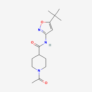 1-acetyl-N-(5-tert-butyl-3-isoxazolyl)-4-piperidinecarboxamide