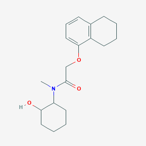 N-(2-hydroxycyclohexyl)-N-methyl-2-(5,6,7,8-tetrahydro-1-naphthalenyloxy)acetamide