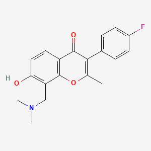 8-[(dimethylamino)methyl]-3-(4-fluorophenyl)-7-hydroxy-2-methyl-4H-chromen-4-one