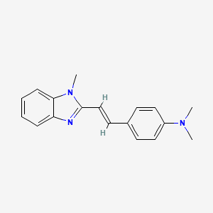 N,N-dimethyl-4-[2-(1-methyl-1H-benzimidazol-2-yl)vinyl]aniline