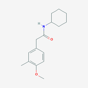 N-cyclohexyl-2-(4-methoxy-3-methylphenyl)acetamide