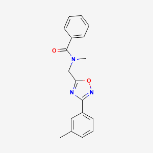 N-methyl-N-{[3-(3-methylphenyl)-1,2,4-oxadiazol-5-yl]methyl}benzamide