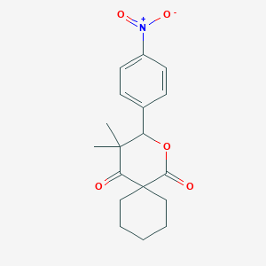 4,4-dimethyl-3-(4-nitrophenyl)-2-oxaspiro[5.5]undecane-1,5-dione