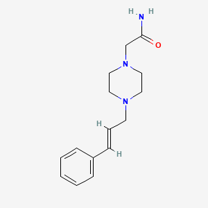 2-[4-(3-phenyl-2-propen-1-yl)-1-piperazinyl]acetamide