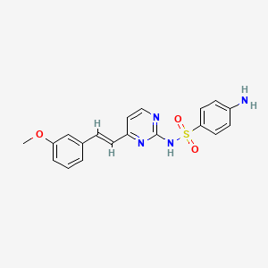 4-amino-N-{4-[2-(3-methoxyphenyl)vinyl]-2-pyrimidinyl}benzenesulfonamide