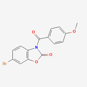 molecular formula C15H10BrNO4 B5369839 6-bromo-3-(4-methoxybenzoyl)-1,3-benzoxazol-2(3H)-one 