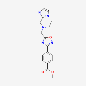 methyl 4-[5-({ethyl[(1-methyl-1H-imidazol-2-yl)methyl]amino}methyl)-1,2,4-oxadiazol-3-yl]benzoate