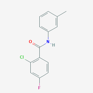 2-chloro-4-fluoro-N-(3-methylphenyl)benzamide