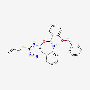 3-(allylthio)-6-[2-(benzyloxy)phenyl]-6,7-dihydro[1,2,4]triazino[5,6-d][3,1]benzoxazepine