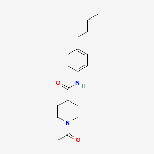 molecular formula C18H26N2O2 B5370009 1-acetyl-N-(4-butylphenyl)-4-piperidinecarboxamide 