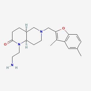 rel-(4aS,8aR)-1-(2-aminoethyl)-6-[(3,5-dimethyl-1-benzofuran-2-yl)methyl]octahydro-1,6-naphthyridin-2(1H)-one dihydrochloride