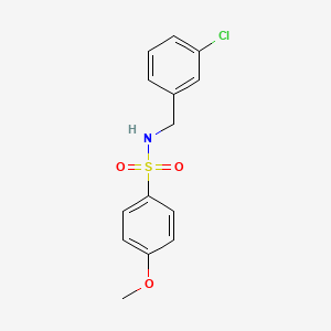 N-(3-chlorobenzyl)-4-methoxybenzenesulfonamide