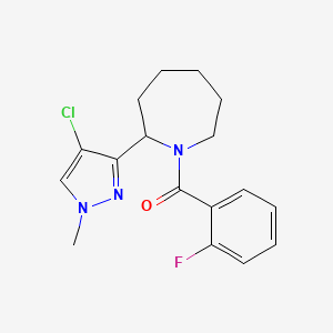 2-(4-chloro-1-methyl-1H-pyrazol-3-yl)-1-(2-fluorobenzoyl)azepane