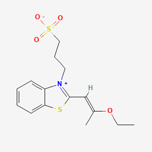 molecular formula C15H19NO4S2 B5370096 3-[2-(2-ethoxy-1-propen-1-yl)-1,3-benzothiazol-3-ium-3-yl]-1-propanesulfonate 