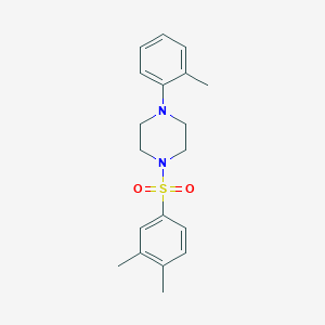 molecular formula C19H24N2O2S B5370104 1-[(3,4-dimethylphenyl)sulfonyl]-4-(2-methylphenyl)piperazine 