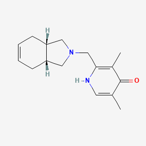 2-[(3aR*,7aS*)-1,3,3a,4,7,7a-hexahydro-2H-isoindol-2-ylmethyl]-3,5-dimethyl-4(1H)-pyridinone