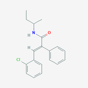 molecular formula C19H20ClNO B5370133 N-(sec-butyl)-3-(2-chlorophenyl)-2-phenylacrylamide 