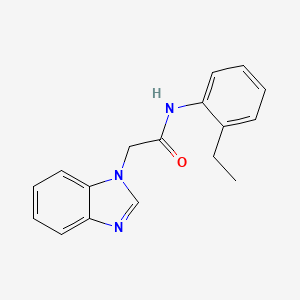 molecular formula C17H17N3O B5370150 2-(1H-benzimidazol-1-yl)-N-(2-ethylphenyl)acetamide 