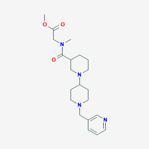 molecular formula C21H32N4O3 B5370161 methyl (methyl{[1'-(pyridin-3-ylmethyl)-1,4'-bipiperidin-3-yl]carbonyl}amino)acetate 