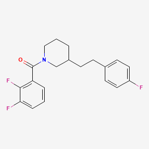 molecular formula C20H20F3NO B5370165 1-(2,3-difluorobenzoyl)-3-[2-(4-fluorophenyl)ethyl]piperidine 