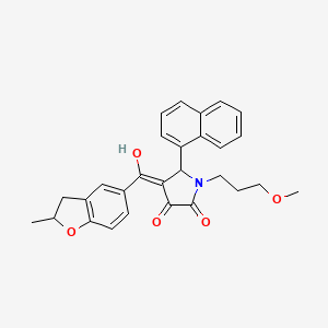 3-hydroxy-1-(3-methoxypropyl)-4-[(2-methyl-2,3-dihydro-1-benzofuran-5-yl)carbonyl]-5-(1-naphthyl)-1,5-dihydro-2H-pyrrol-2-one