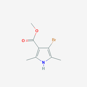 molecular formula C8H10BrNO2 B053702 methyl 4-bromo-2,5-dimethyl-1H-pyrrole-3-carboxylate CAS No. 120935-94-6