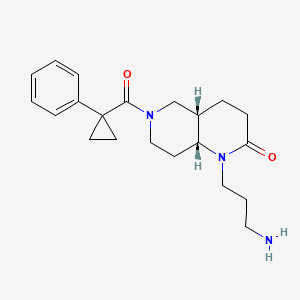 rel-(4aS,8aR)-1-(3-aminopropyl)-6-[(1-phenylcyclopropyl)carbonyl]octahydro-1,6-naphthyridin-2(1H)-one hydrochloride