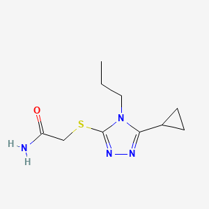 2-[(5-cyclopropyl-4-propyl-4H-1,2,4-triazol-3-yl)thio]acetamide