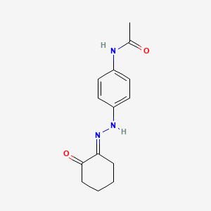 molecular formula C14H17N3O2 B5370239 N-{4-[2-(2-oxocyclohexylidene)hydrazino]phenyl}acetamide 