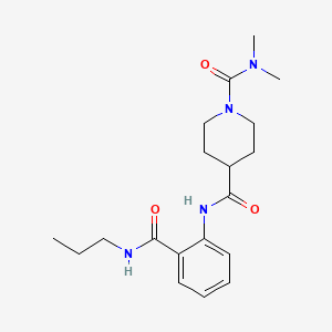 N~1~,N~1~-dimethyl-N~4~-{2-[(propylamino)carbonyl]phenyl}-1,4-piperidinedicarboxamide