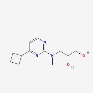 3-[(4-cyclobutyl-6-methylpyrimidin-2-yl)(methyl)amino]propane-1,2-diol