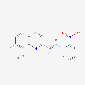 5,7-dimethyl-2-[2-(2-nitrophenyl)vinyl]-8-quinolinol