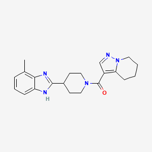 4-methyl-2-[1-(4,5,6,7-tetrahydropyrazolo[1,5-a]pyridin-3-ylcarbonyl)piperidin-4-yl]-1H-benzimidazole