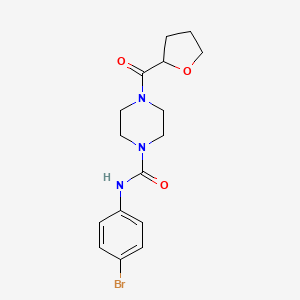 N-(4-bromophenyl)-4-(tetrahydro-2-furanylcarbonyl)-1-piperazinecarboxamide