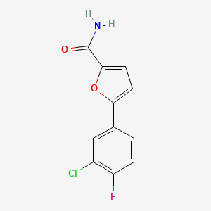 5-(3-chloro-4-fluorophenyl)-2-furamide