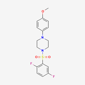 molecular formula C17H18F2N2O3S B5370360 1-[(2,5-difluorophenyl)sulfonyl]-4-(4-methoxyphenyl)piperazine 