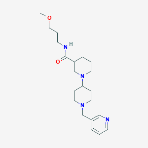 N-(3-methoxypropyl)-1'-(pyridin-3-ylmethyl)-1,4'-bipiperidine-3-carboxamide