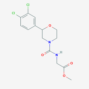 methyl ({[2-(3,4-dichlorophenyl)morpholin-4-yl]carbonyl}amino)acetate