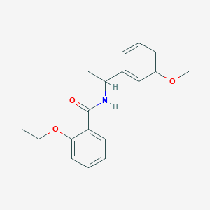 molecular formula C18H21NO3 B5370457 2-ethoxy-N-[1-(3-methoxyphenyl)ethyl]benzamide 