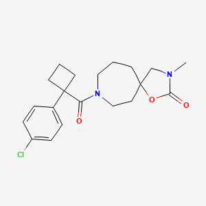 8-{[1-(4-chlorophenyl)cyclobutyl]carbonyl}-3-methyl-1-oxa-3,8-diazaspiro[4.6]undecan-2-one