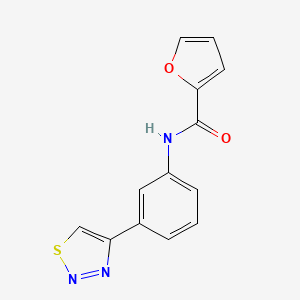 N-[3-(1,2,3-thiadiazol-4-yl)phenyl]-2-furamide